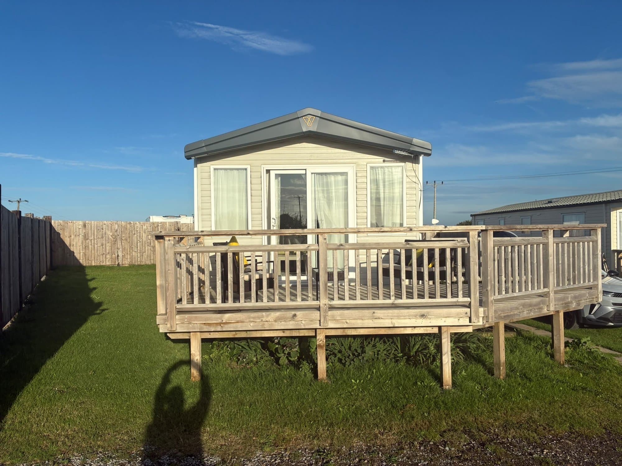 6-berth caravan with sea-view decking